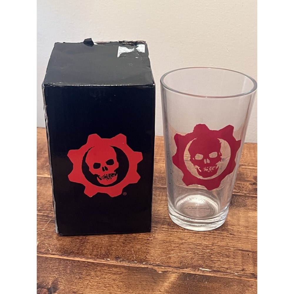 Gears of War Molded Carmine Glass Crimson Omen Collectible Cup | New